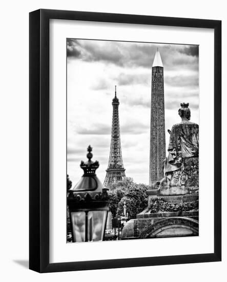 Place De La Concorde with Ancient Obelisk, Hotel Crillon and the Ministry of the Navy, Paris-Philippe Hugonnard-Framed Photographic Print