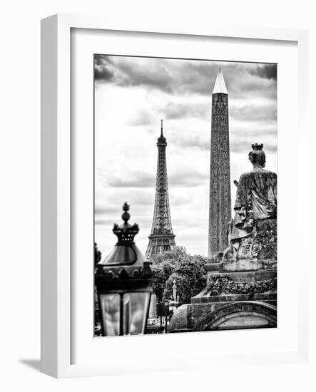 Place De La Concorde with Ancient Obelisk, Hotel Crillon and the Ministry of the Navy, Paris-Philippe Hugonnard-Framed Photographic Print