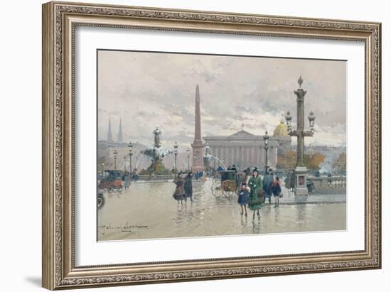 Place De La Concorde-Eugene Galien-Laloue-Framed Giclee Print