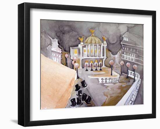 Place De Le Opera-Zelda Fitzgerald-Framed Art Print