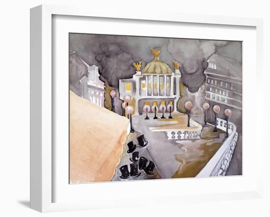 Place De Le Opera-Zelda Fitzgerald-Framed Art Print