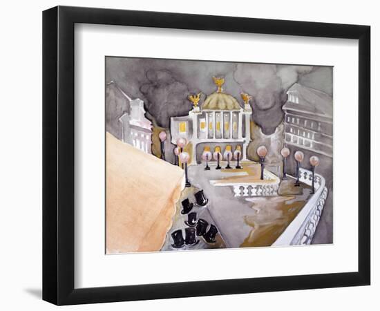 Place De Le Opera-Zelda Fitzgerald-Framed Premium Giclee Print