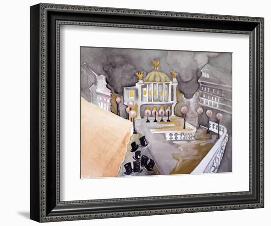 Place De Le Opera-Zelda Fitzgerald-Framed Premium Giclee Print