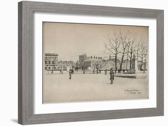 Place De Linstitut, 1915-Eugene Bejot-Framed Giclee Print