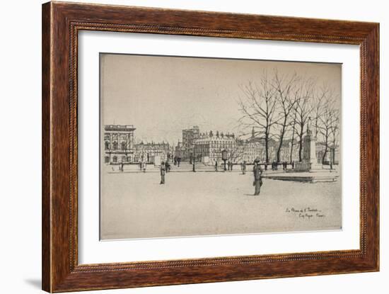 Place De Linstitut, 1915-Eugene Bejot-Framed Giclee Print