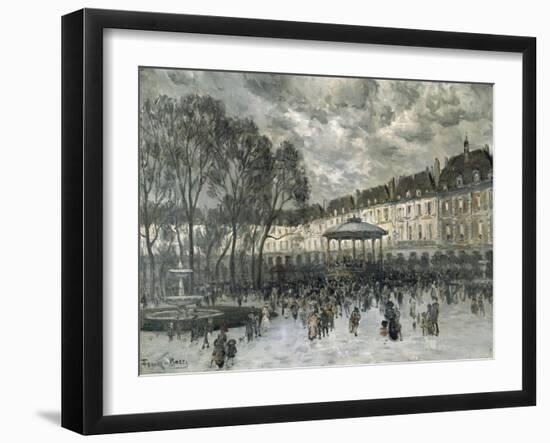 Place De Vosges, Paris, Day of a Concert, Late 19Th/Early 20th Century-Frank Myers Boggs-Framed Giclee Print