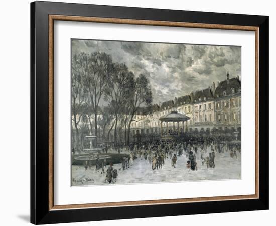 Place De Vosges, Paris, Day of a Concert, Late 19Th/Early 20th Century-Frank Myers Boggs-Framed Giclee Print