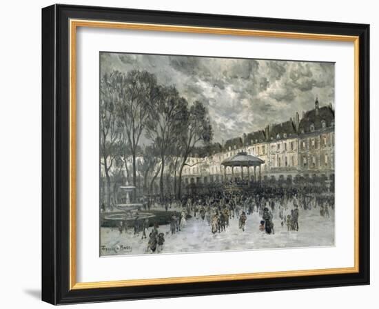 Place De Vosges, Paris, Day of a Concert, Late 19Th/Early 20th Century-Frank Myers Boggs-Framed Giclee Print