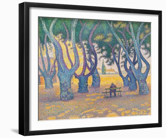 Place des Lices, St Tropez-Paul Signac-Framed Premium Giclee Print