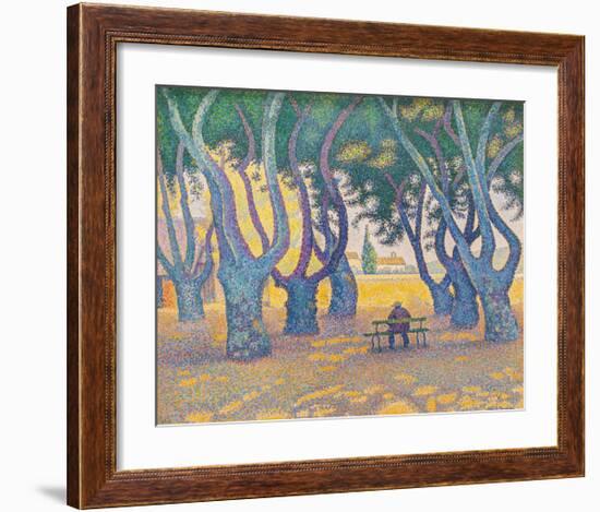 Place des Lices, St Tropez-Paul Signac-Framed Premium Giclee Print