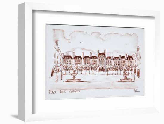 Place des Vosges in the historic district of Marais, Paris, France-Richard Lawrence-Framed Photographic Print
