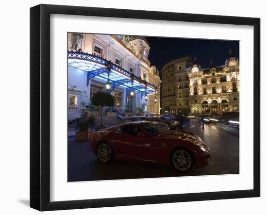 Place Du Casino at Dusk, Monte Carlo, Monaco, Europe-Pitamitz Sergio-Framed Photographic Print