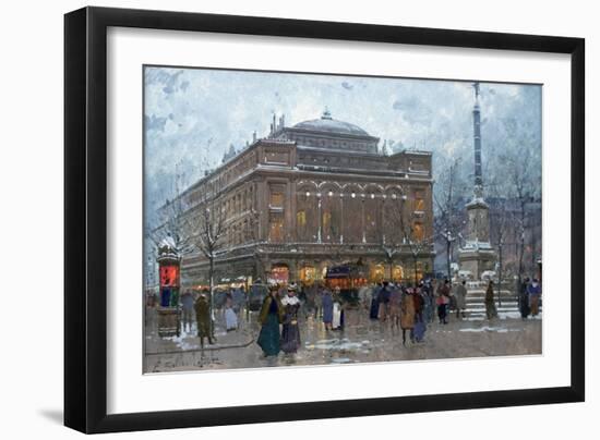 Place Du Chatelet-Eugene Galien-Laloue-Framed Giclee Print