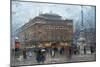 Place Du Chatelet-Eugene Galien-Laloue-Mounted Giclee Print