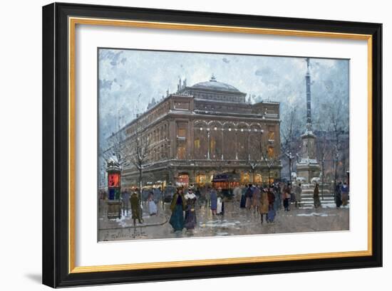 Place Du Chatelet-Eugene Galien-Laloue-Framed Giclee Print