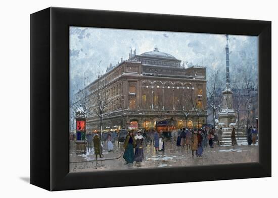 Place Du Chatelet-Eugene Galien-Laloue-Framed Premier Image Canvas