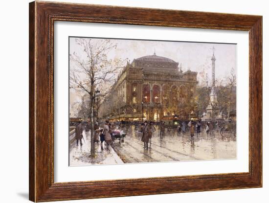 Place Du Chatelet-Eugene Galien-Laloue-Framed Giclee Print