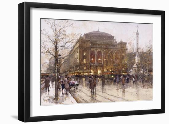 Place Du Chatelet-Eugene Galien-Laloue-Framed Giclee Print