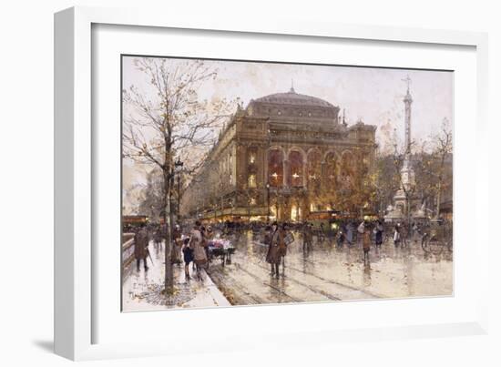 Place Du Chatelet-Eugene Galien-Laloue-Framed Giclee Print