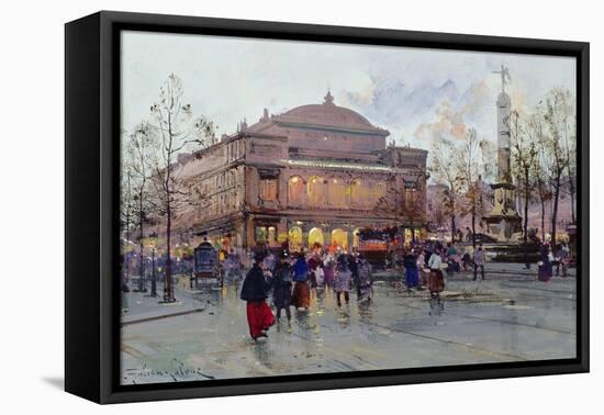 Place Du Chatelet-Eugene Galien-Laloue-Framed Premier Image Canvas