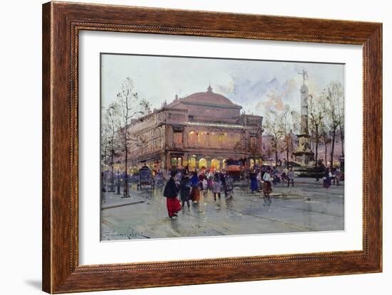 Place Du Chatelet-Eugene Galien-Laloue-Framed Giclee Print