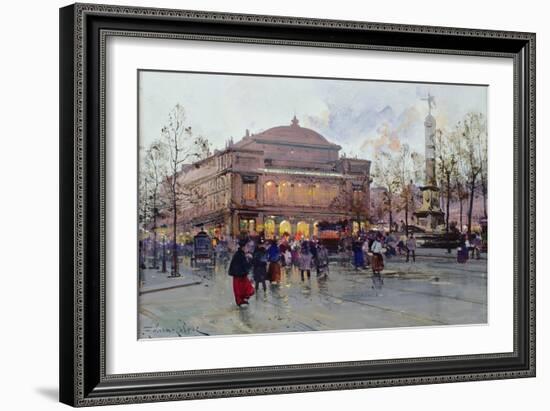 Place Du Chatelet-Eugene Galien-Laloue-Framed Giclee Print