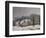 Place du Chenil à Marly, effet de neige-Alfred Sisley-Framed Giclee Print
