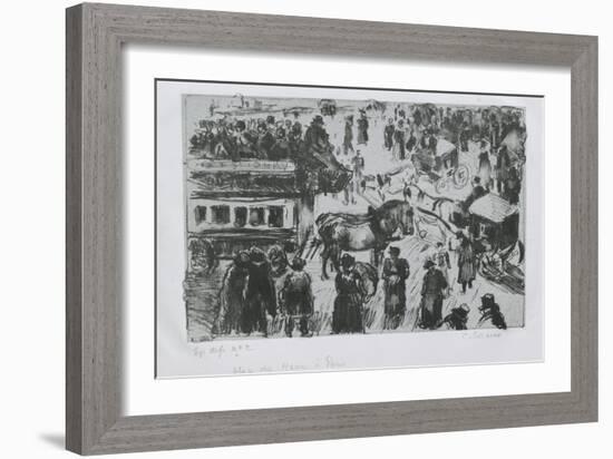 Place Du Havre, À Paris, C. 1897-Camille Pissarro-Framed Giclee Print