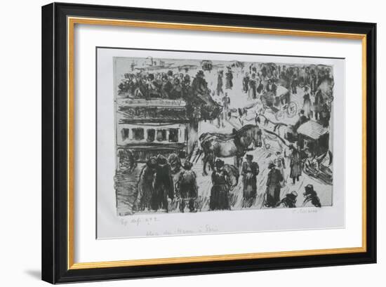 Place Du Havre, À Paris, C. 1897-Camille Pissarro-Framed Giclee Print