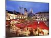 Place Du Tertre at Night, Montmartre, Paris, France-Nigel Francis-Mounted Photographic Print