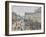 Place Du Théâtre Français, Paris: Rain, 1898-Camille Pissarro-Framed Giclee Print