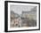 Place Du Théâtre Français, Paris: Rain, 1898-Camille Pissarro-Framed Giclee Print