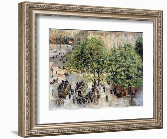 Place Du Theatre-Francais, Spring, 1898-Camille Pissarro-Framed Giclee Print