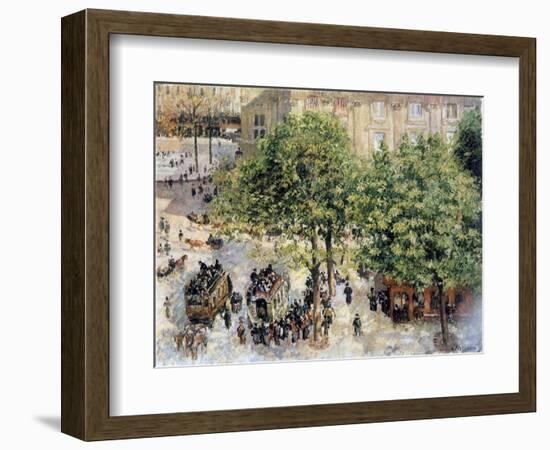 Place Du Theatre-Francais, Spring, 1898-Camille Pissarro-Framed Giclee Print