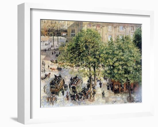 Place Du Theatre-Francais, Spring, 1898-Camille Pissarro-Framed Giclee Print