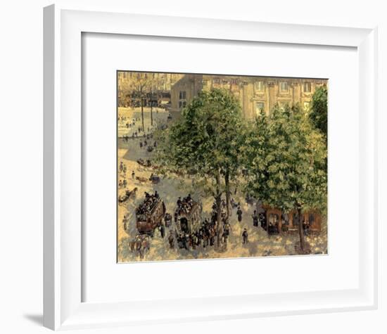 Place Due Theatre Francais, 1898-Camille Pissarro-Framed Art Print