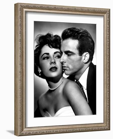 Place in the Sun, Elizabeth Taylor, Montgomery Clift, 1951-null-Framed Photo