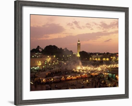 Place Jemaa El Fna (Djemaa El Fna), Marrakesh (Marrakech), Morocco, North Africa, Africa-Sergio Pitamitz-Framed Photographic Print