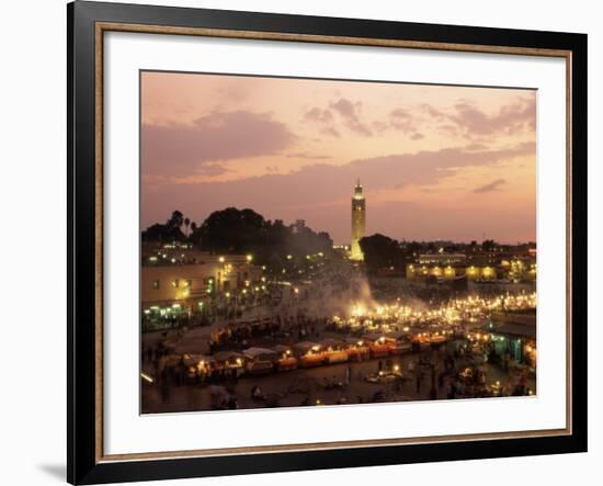 Place Jemaa El Fna (Djemaa El Fna), Marrakesh (Marrakech), Morocco, North Africa, Africa-Sergio Pitamitz-Framed Photographic Print