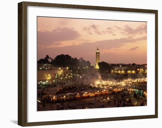 Place Jemaa El Fna (Djemaa El Fna), Marrakesh (Marrakech), Morocco, North Africa, Africa-Sergio Pitamitz-Framed Photographic Print