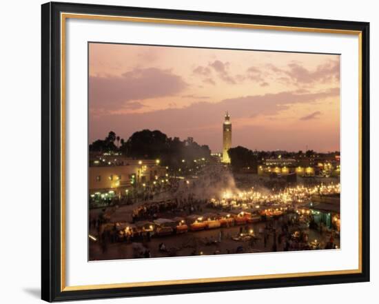 Place Jemaa El Fna (Djemaa El Fna), Marrakesh (Marrakech), Morocco, North Africa, Africa-Sergio Pitamitz-Framed Photographic Print