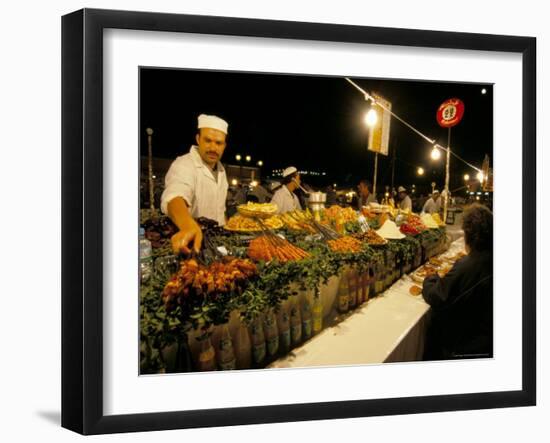 Place Jemaa El Fna, Marrakech (Marrakesh), Morocco, North Africa, Africa-Sergio Pitamitz-Framed Photographic Print