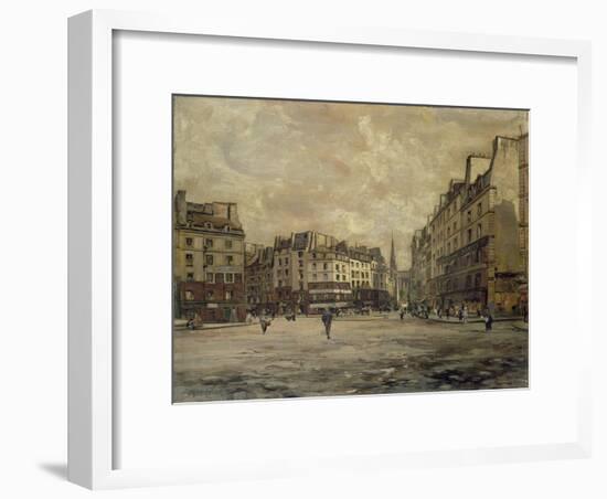 Place Maubert, Paris, 1888-Emmanuel Lansyer-Framed Giclee Print