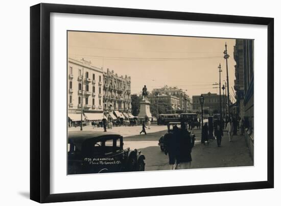 Place Muhammad Ali, Alexandria, Egypt, 1936-null-Framed Photographic Print