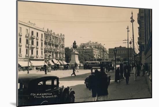 Place Muhammad Ali, Alexandria, Egypt, 1936-null-Mounted Photographic Print