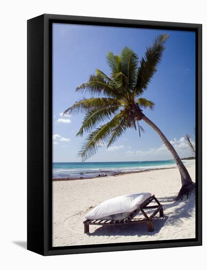 Place of Relaxation, Tulum Ruins, Quintana Roo, Mexico-Julie Eggers-Framed Premier Image Canvas