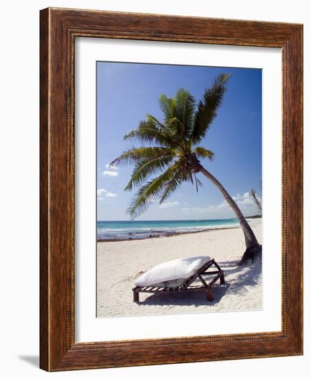 Place of Relaxation, Tulum Ruins, Quintana Roo, Mexico-Julie Eggers-Framed Photographic Print