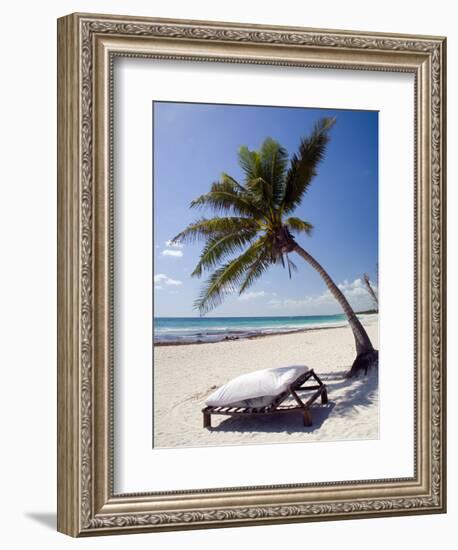 Place of Relaxation, Tulum Ruins, Quintana Roo, Mexico-Julie Eggers-Framed Photographic Print