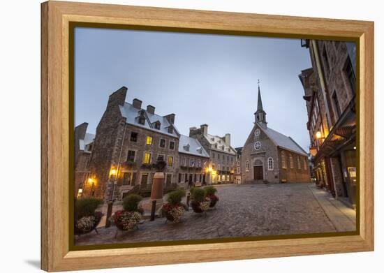 Place Royale, Quebec City, Province of Quebec, Canada, North America-Michael Snell-Framed Premier Image Canvas