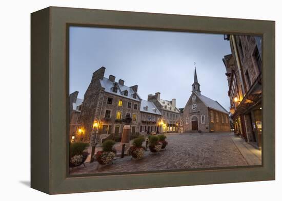 Place Royale, Quebec City, Province of Quebec, Canada, North America-Michael Snell-Framed Premier Image Canvas